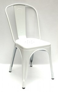 krzesło metalowe Tolix białe